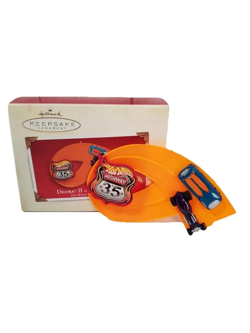Hallmark Ornament 2003 DEORA II AND SWEET 16 II Hot Wheels 35th Anniversary